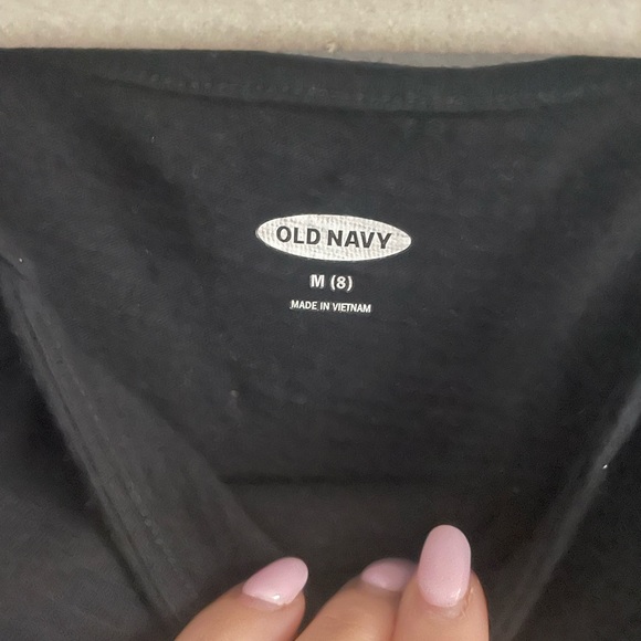 Old Navy Girls Medium Black Tassle Swing Dress - Picture 9 of 9